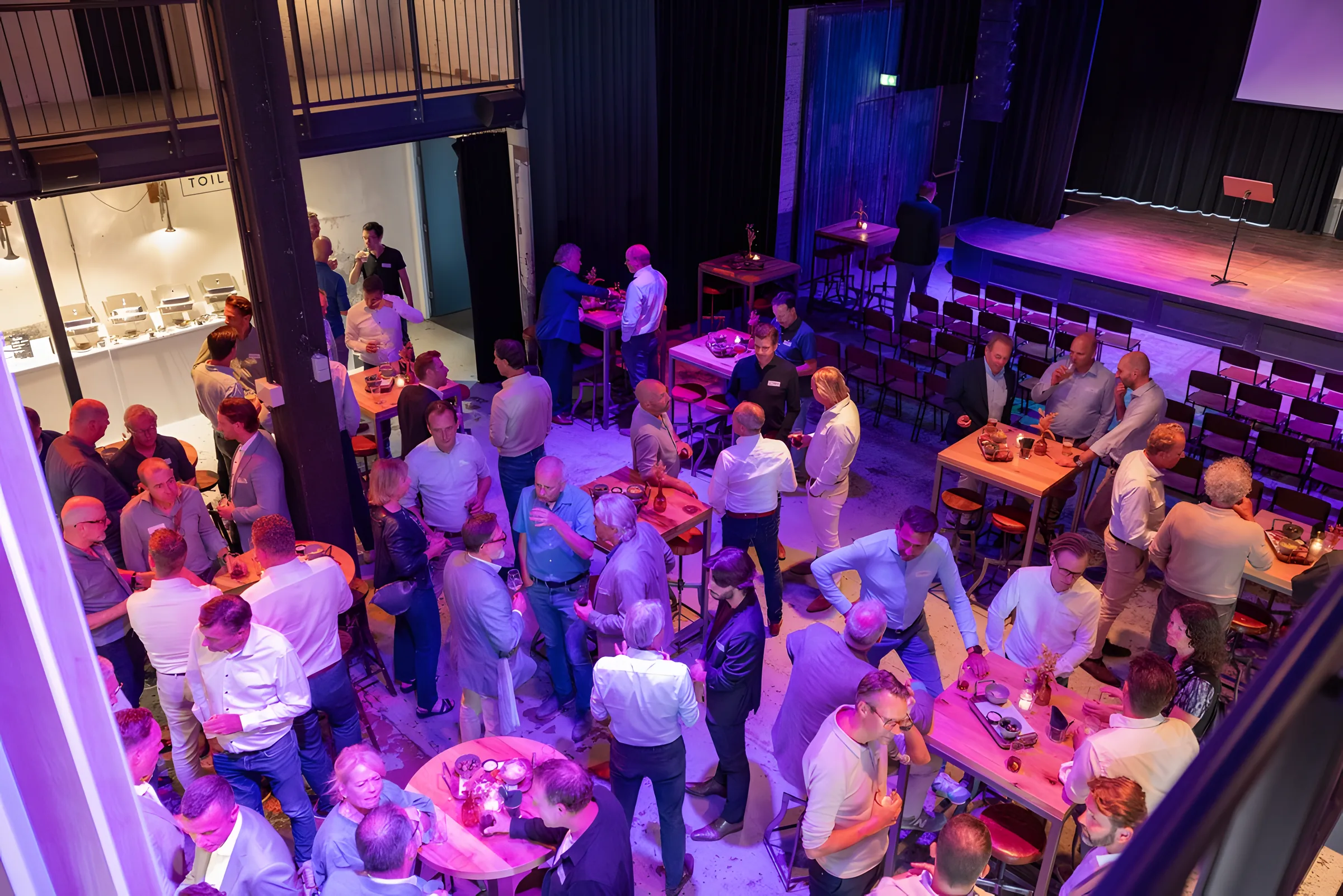 Buffet, bijeenkomst van de Bouwsociëteit